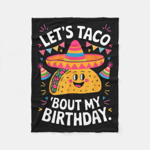 Manta Polar Vamos a taco bout cumpleaños divertido fiesta mexi