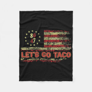 Manta Polar Vamos Taco 8647 Bandera de los Estados Unidos 86 4