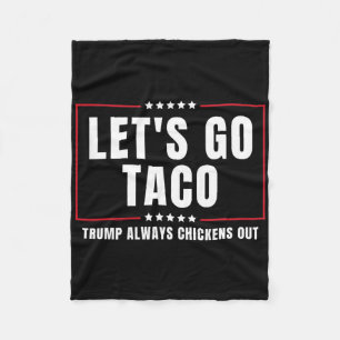 Manta Polar Vamos Taco Divertido Taco Trump Siempre se Rinde