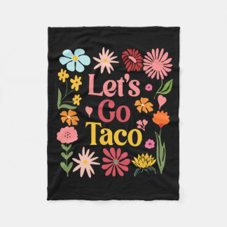 Manta Polar Vamos Taco Floral Demócrata Trump Siempre Pollo
