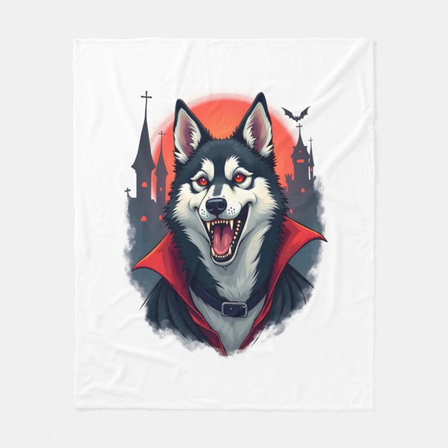 Manta Polar Vampire Husky Bite (Anverso)