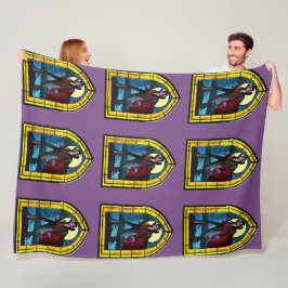 Manta Polar Vampiro de vidrio manchado