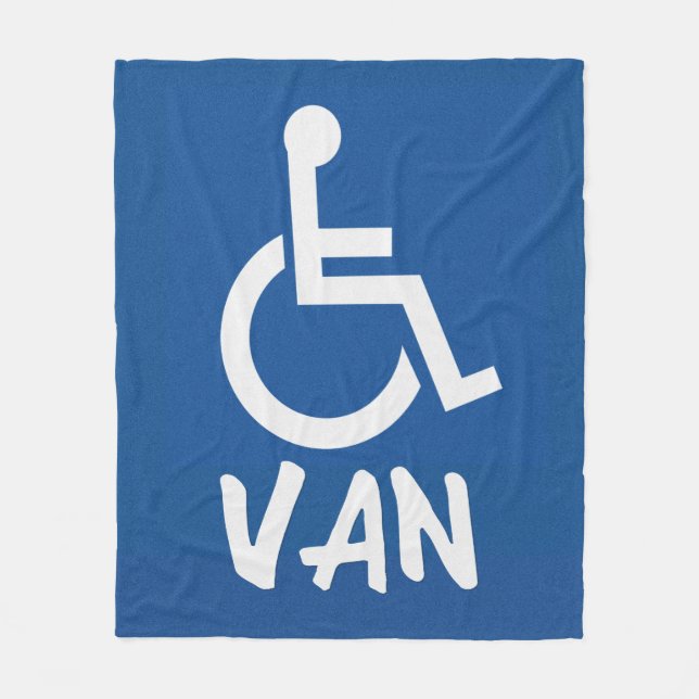 Manta Polar Van con discapacidad (Anverso)