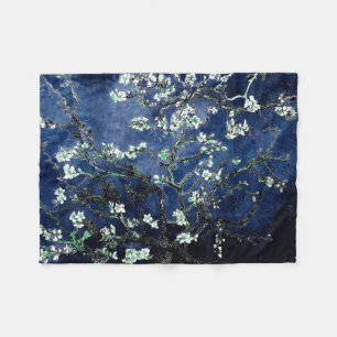 Manta Polar Van Gogh Almond Blossoms Midnight Blue