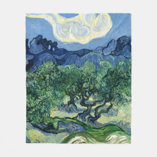 Manta Polar Van Gogh Los Olivos Paisaje Pintura