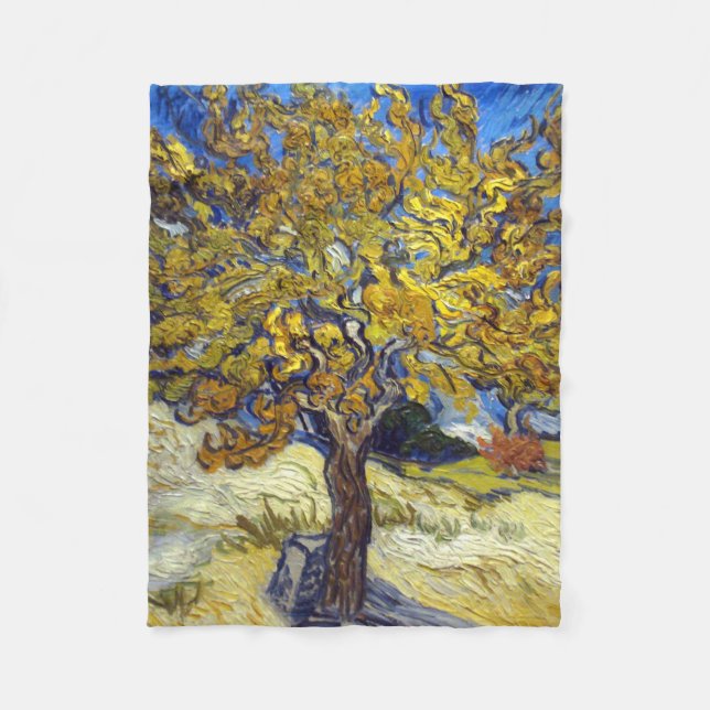 Manta Polar Van Gogh Mulberry Tree Masterpiece Art (Anverso)