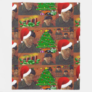 Manta Polar van gogh navidad blanket