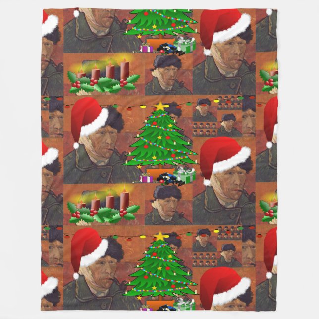 Manta Polar van gogh navidad blanket (Anverso)