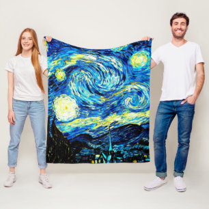 Manta Polar Van Gogh - Noche Starry
