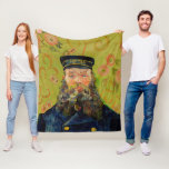 Manta Polar Van Gogh Postman. Arte de impresionismo vertical<br><div class="desc">Van Gogh "The Postman (Joseph Roulin)" cobertizo. Retrato del arte impresionista.</div>