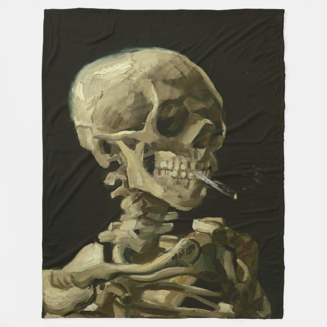 Manta Polar van gogh Skull (Anverso)