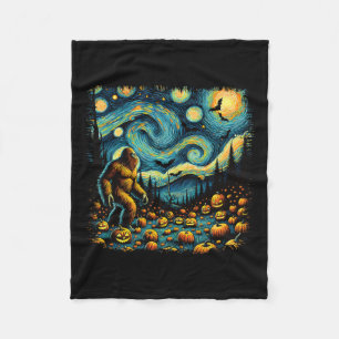 Manta Polar Van Gogh Starry Night Halloween Big Fompkin