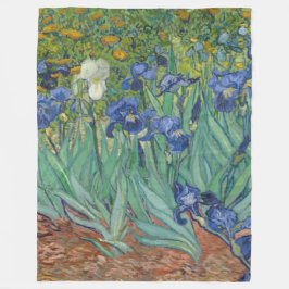 Manta Polar Van Gogh Vintage Irises Fleece