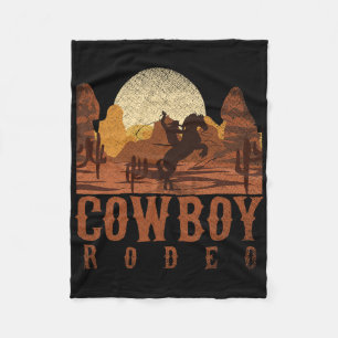 Manta Polar Vaquero Rodeo Oeste Texan Regalo Horseck Vaca