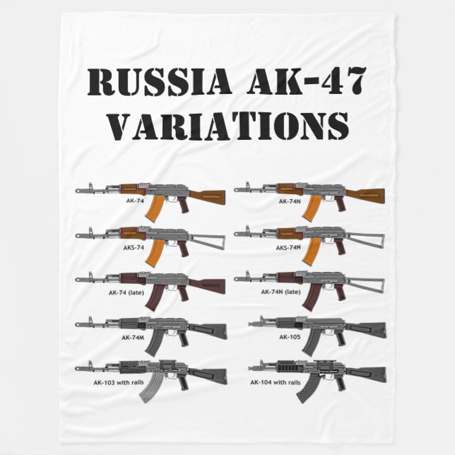 MANTA POLAR VARIACIONES RUSA AK-47 (Anverso)