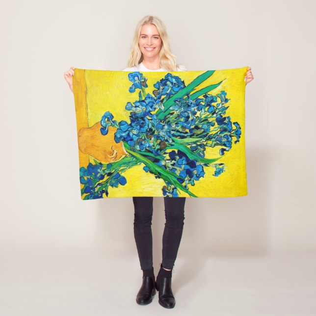 Manta Polar Vase con irlandeses, Van Gogh (In situ)