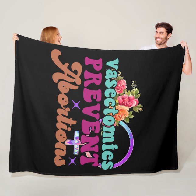 Manta Polar Vasectomías Evitar Abortos Fleece Blanket (In situ)