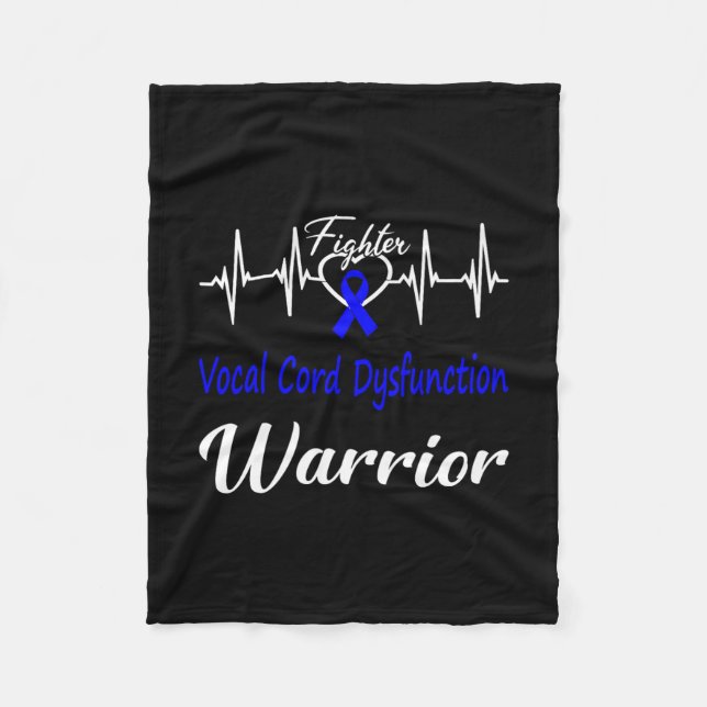 Manta Polar Vcd Awareness Warrior Heartbeat Fiesta Cinta Azul (Anverso)