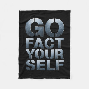 Manta Polar Ve a Ti Mismo Eslogan Divertido Ciencia Acero Moto