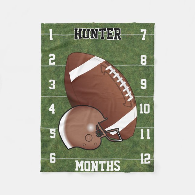 Manta Polar Véanme crecer - 🏈 deportivo de fútbol (Anverso)