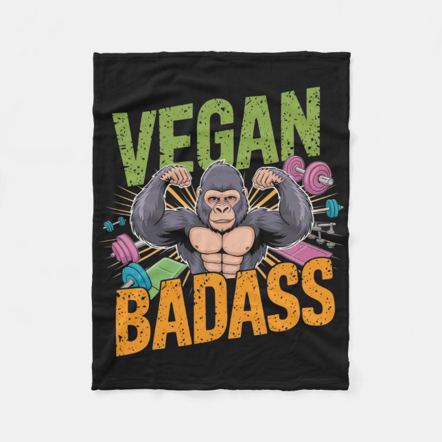 Manta Polar Vegan Bodybuilder Weightlifter Gorilla (Anverso)
