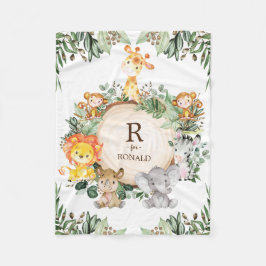 Manta Polar Vegetación suave Selva salvaje Safari Animales Nur