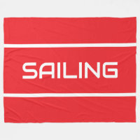 VELERO Diversión Elegante Texto Blanco Rayas En Ro