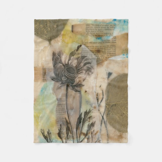 Manta Polar Vellum Floral II (Anverso)