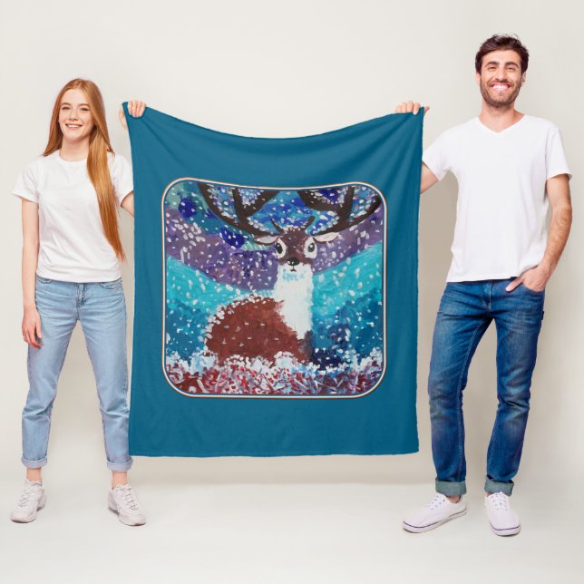 Manta Polar Venado en invierno (In situ)