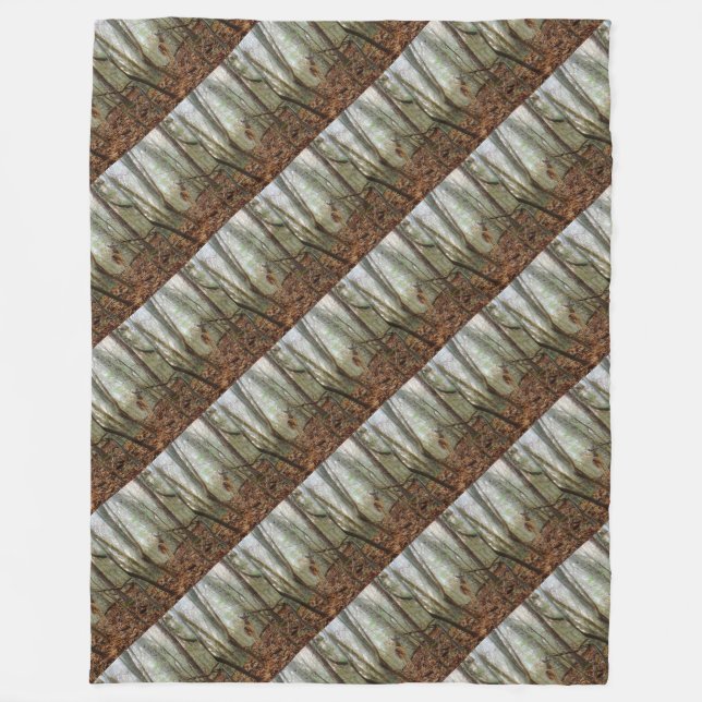 Manta Polar Venado en los árboles (Anverso)