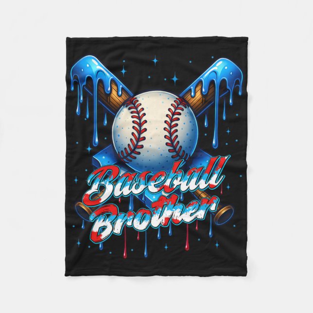 Manta Polar Vender Drip Brother Day Birthday Group Mateo Fami (Anverso)