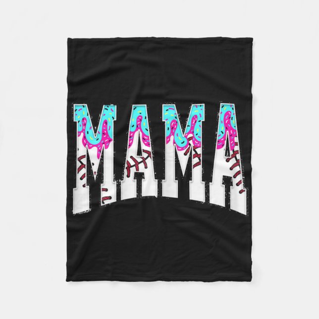 Manta Polar Vender Mama Coquette Bow Game Day Vender Mamá 7 (Anverso)