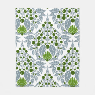 Manta Polar Venerable floral de estilo Art Nouveau