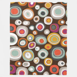 Manta Polar veneto boho spot chocolate