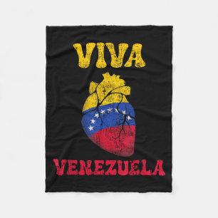 Manta Polar Venezuela Libre 2026 Bandera del Corazón de Venezu