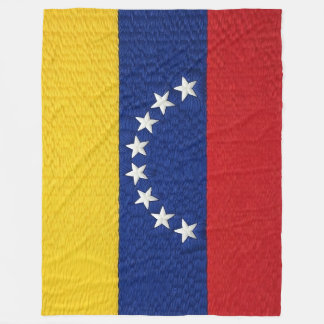 Manta Polar Venezuelan flag embroidery style design
