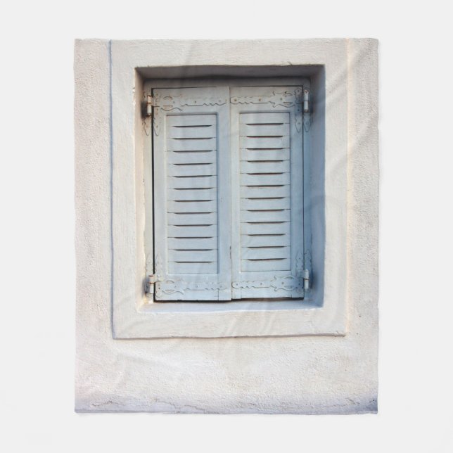 MANTA POLAR VENTANA DE 2 PUERTAS DE MADERA GRIS CERRADA (Anverso)
