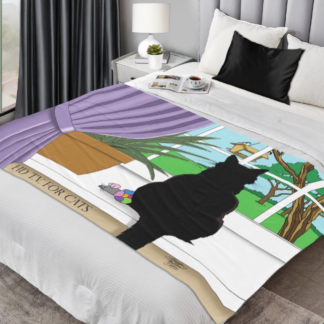 Manta Polar Ventana de visualización de gato negro (Subido por el creador)