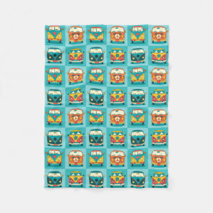 Manta Polar Ventiladores retro