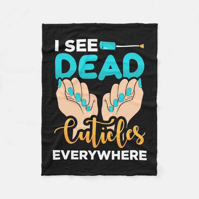 Manta Polar Veo Las Cutículas Por Todas Partes (Anverso)