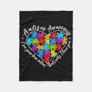 Manta Polar Veo Tus Verdaderos Colores Romper El Autismo Del C