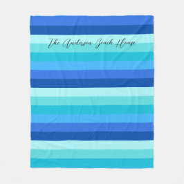 Manta Polar Verano Fresco Océano Sombreado a rayas