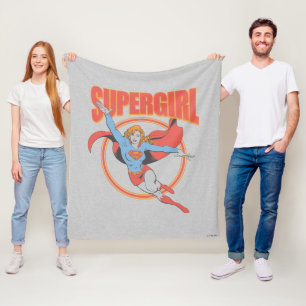 Manta Polar Verdadera Superchica Vintage Flying Graphic
