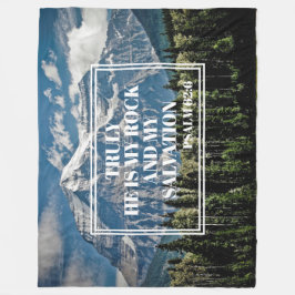 Manta Polar Verdaderamente He My Rock Christian Mountain Photo