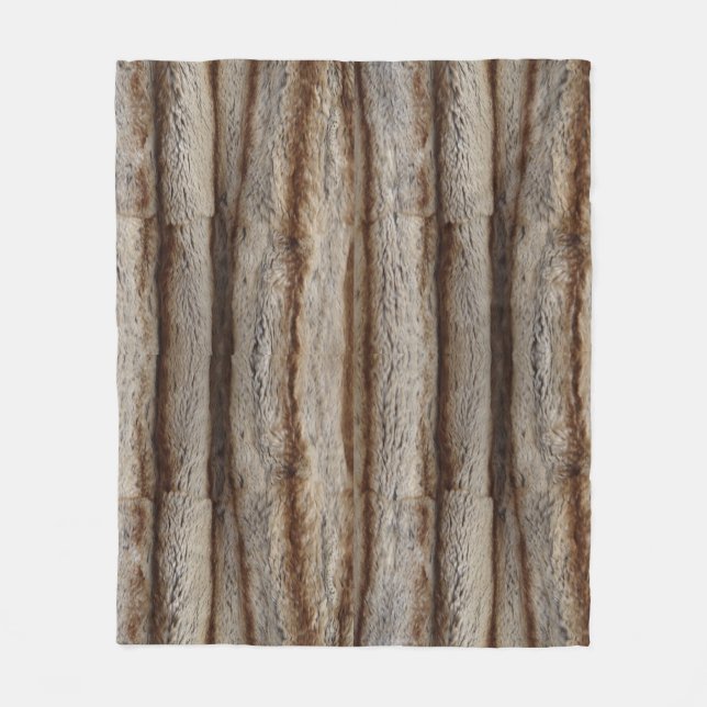 MANTA POLAR VERDADERO CHINCHILLA FUR LOOK SHERPA BLANKET (Anverso)