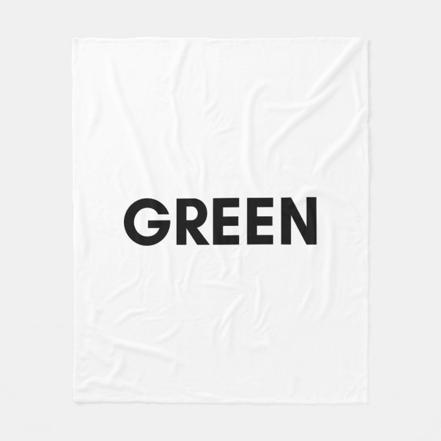 Manta Polar verde (Anverso)