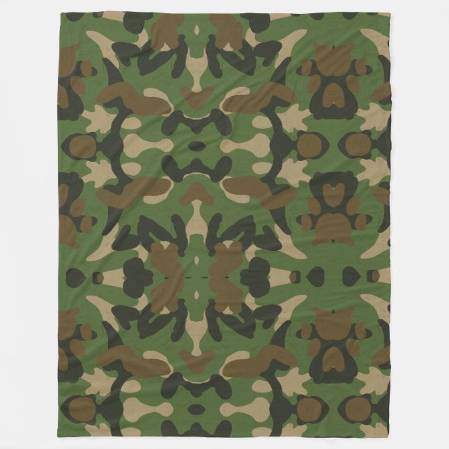 Manta Polar Verde Camuflaje (Anverso)