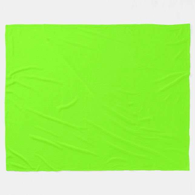Manta Polar Verde fluorescente (Frente (Horizontal))