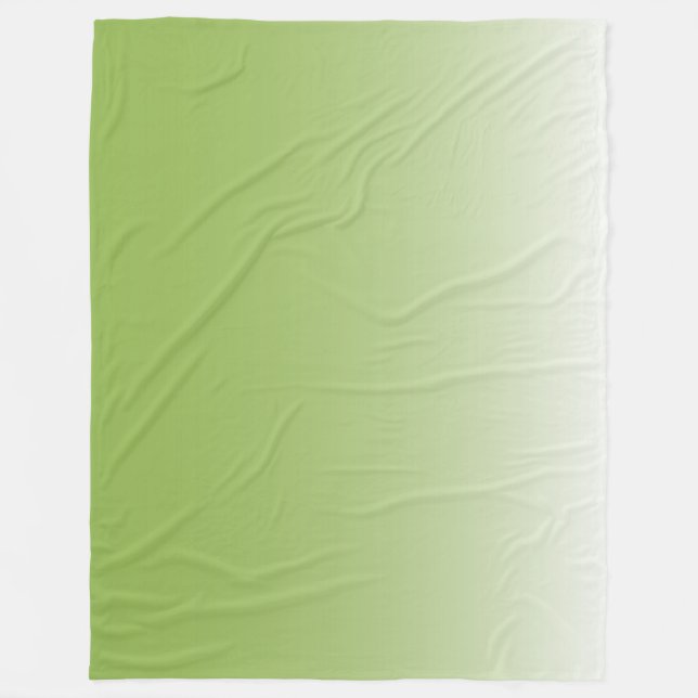 Manta Polar Verde oscuro degradado de dos tonos (Anverso)