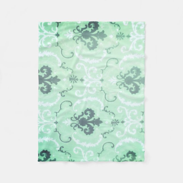 Manta Polar Verde pastel suave (Anverso)